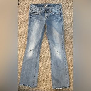 Silver Jeans Distressed Denim size 28